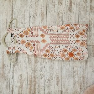 White colorful short dress